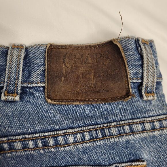 VINTAGE 90s jean shorts Ralph Lauren cutoff distressed denim XL - Picture 10 of 17